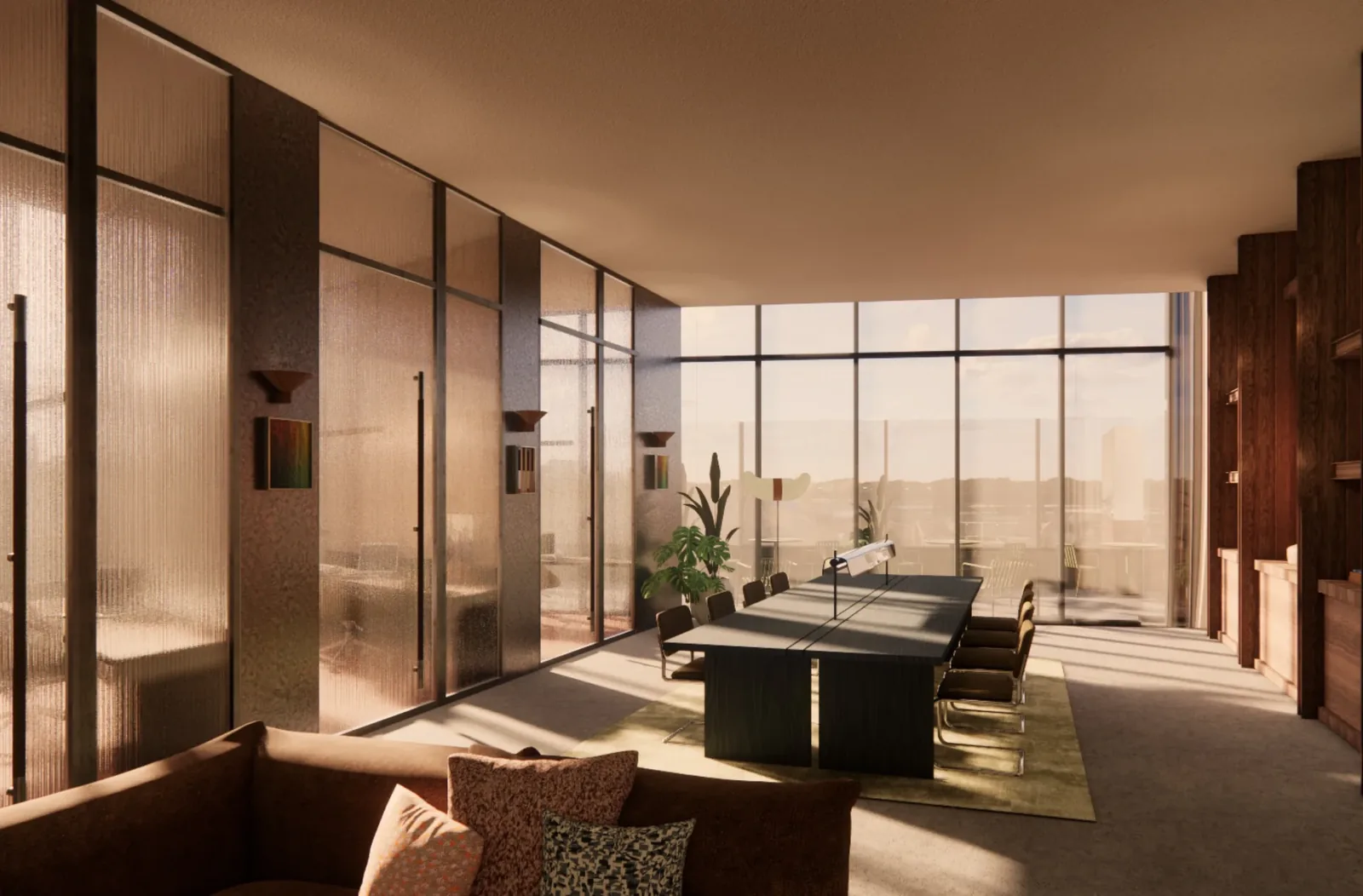 Co-working lounge